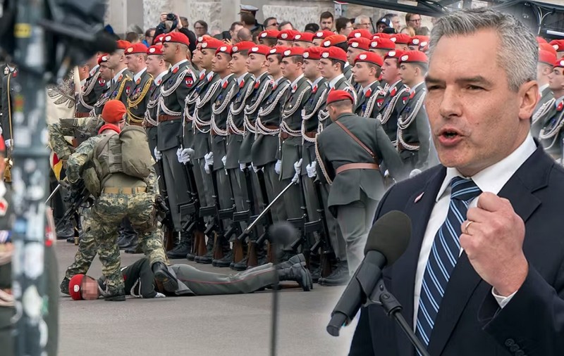 Cancelarul Nehammer trebuie să explice în Parlament de ce a vorbit prea mult la parada de Ziua Națională a Austriei, când, de epuizare, au leșinat 80 de recruți