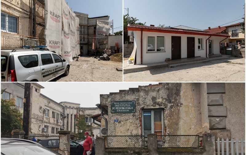 FOTO. Sediul INML Craiova se renovează la 6 luni după serialul din Libertatea care arăta că stă să cadă: „Nu mai credeam”