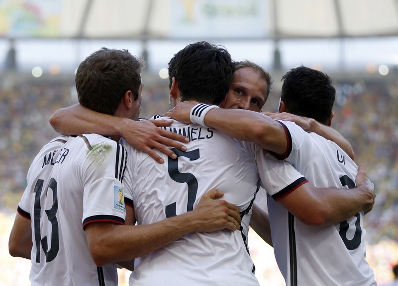 Bucuria germană după golul lui Hummels FOTO: EPA