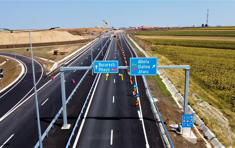 Joi se deschide centura orașului Slatina pe Drumul Expres Craiova-Pitești. Cum arată cu o zi înainte de inaugurare