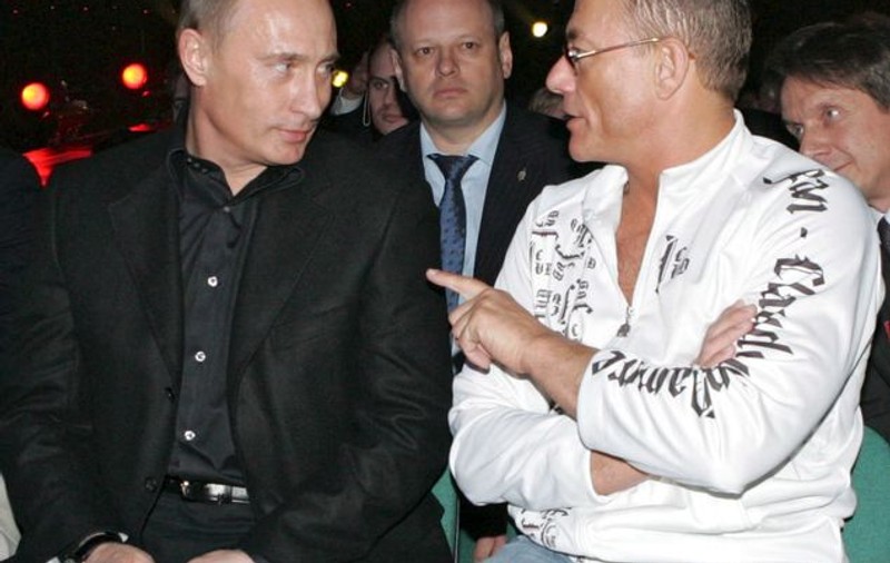 Vladimir Putin şi Jean-Claude Van Damme, la o gală de arte marţiale
