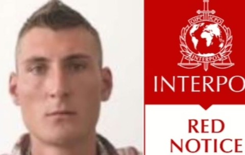 Colaj Dumitru Busna, un roman cautat pentru un jaf // Sigla Interpol Red-notice