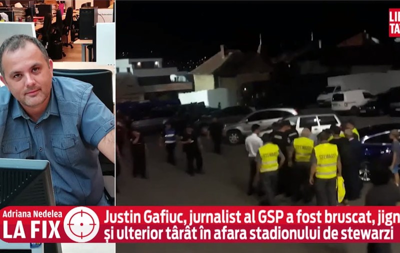Jurnalist GSP, agresat la finalul meciului CFR Cluj - Celtic de stewarzii stadionului