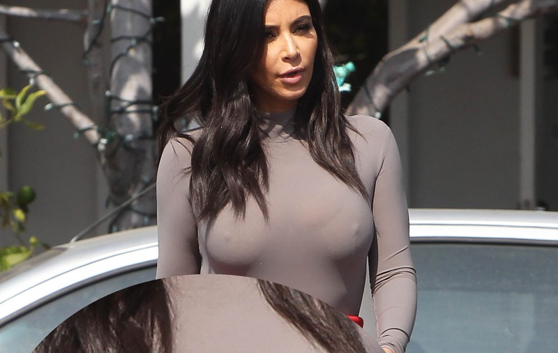 Nici sutienul NU FACE FAŢĂ! Ce "PLĂMÂNI" are Kim Kardashian! | FOTO