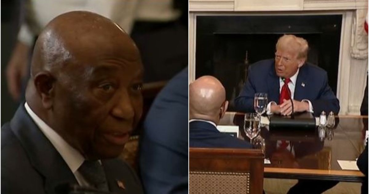 Președintele liberian, Joseph Boakai, în stânga, și președintele SUA, Donald Trump, în dreapta, la o întâlnire la Casa Albă, 9 iulie 2025
