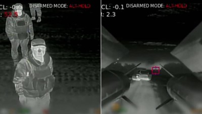 Drona filmata de lansator