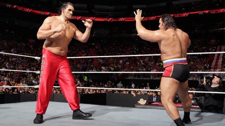 The Great Khali (stânga) și-a ucis atrenorul în timpul unui antrenament. foto: Facebook.com