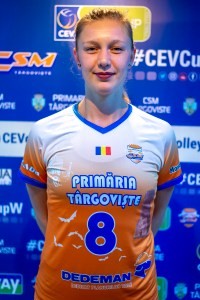 Ilka Van de Vyver, în tricoul echipei CSM Târgoviște FOTO: csmtargoviste.ro