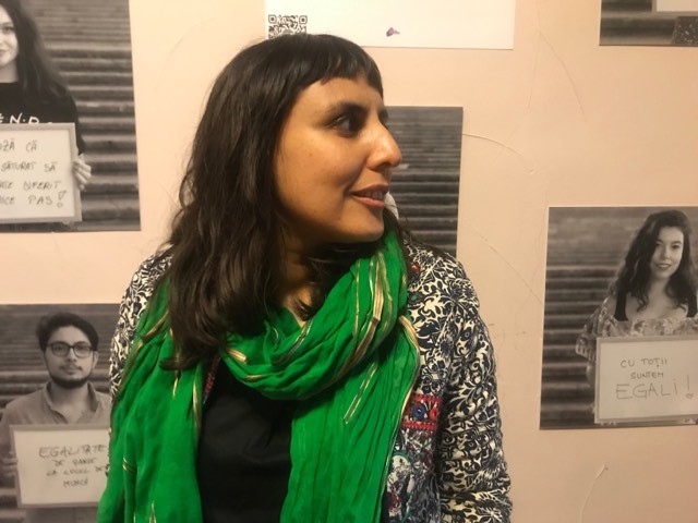 Mina Keshavarz a prezentat filmul „The art of living in danger” la Festivalul de Film Feminist organizat de Asociația Art Fusion în perioada 1 - 5 septembrie, la București | Foto: I.M.