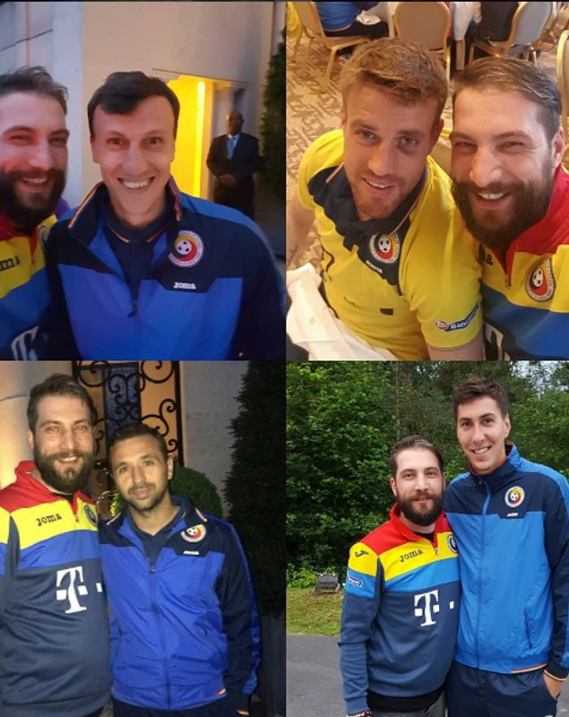 Euro 2016. Imagini inedite de la întâlnirea tricolorilor cu familiile. Pantilimon și-a ținut în brațe fetița de 7 luni GALERIE FOTO