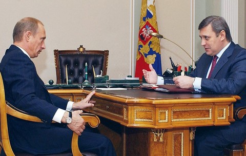 Vladimir Putin si Mikhail Kasyanov