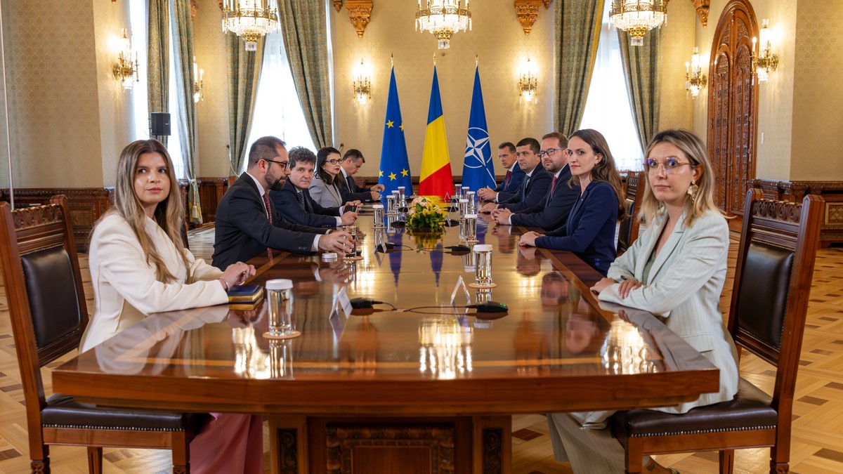 Dominic Fritz și Nicușor Dan plus doi potențiali președinți ai USR FOTO Presidency
