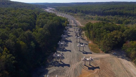Cel mai mare pasaj de pe Autostrada A1 Margina - Holdea