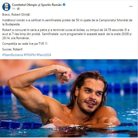 foto: Facebook Comitetul Olimpic și Sportiv Român