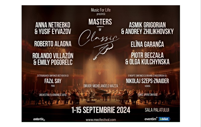 Festivalul Masters of Classic, un eveniment dedicat iubitorilor muzicii de operă