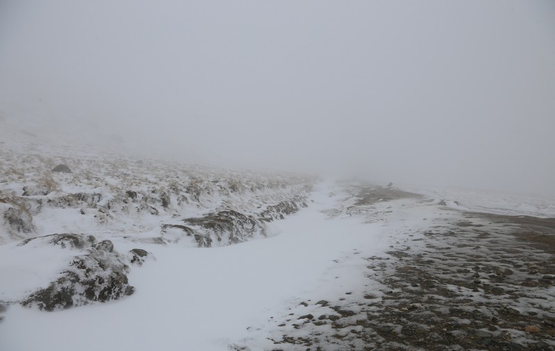 FOTO/VIDEO În miez de primăvară, ninge ca în povești în Bucegi!