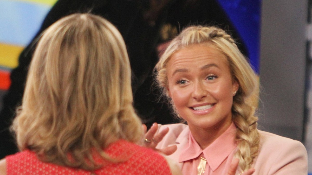 Hayden Panettiere la emisiunea „Good Morning America”, promovând actualul sezon al serialului „Nashville”, pe 20 aprilie 201