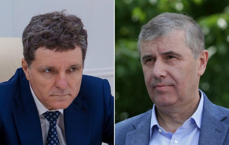 Un colaj cu Nicusor Dan in stanga si Lucian Pahontu in dreapta