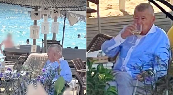 Sorin Oprescu, la mare în Grecia. Sursa foto: captură Știrile PRO TV