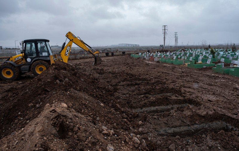 „Am pierdut numărul celor pe care i-am îngropat”. În zonele din Turcia și Siria devastate de seisme, înmormântările sunt una după alta, iar cimitirele au rămas fără locuri