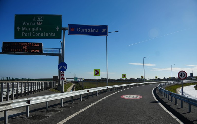 Autostrada A4 a fost legată direct de comuna Cumpăna din Constanța, traficul a fost deschis astăzi, după 11 ani de așteptare