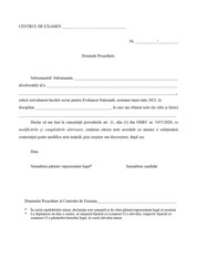 Model de contestație la Evaluare Națională distribuit anul trecut, similar cu cel din acest an