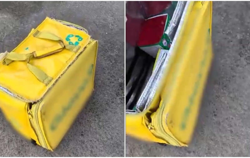 Jandarmii din București au deschis o geantă Glovo, după ce au auzit ce a spus bărbatul care o căra: „Nu era livrator”