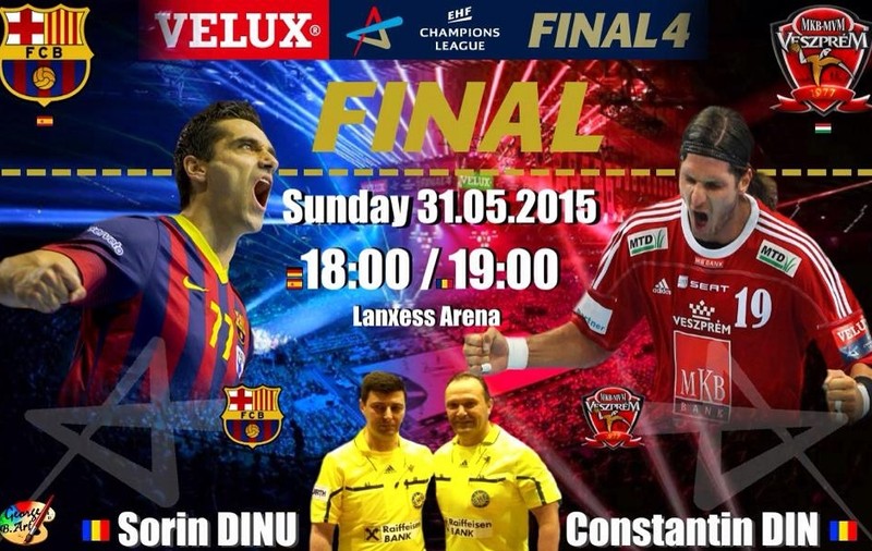 Barcelona - Veszprem se înfruntă în finala Ligii Campionilor sub arbitraj românesc