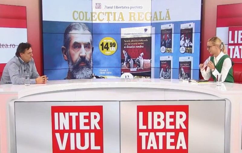 Dan Silviu Boerescu, la Interviurile Libertatea LIVE. Vorbim despre cărțile din colecțiile „Istorii secrete” și „Colecția regală”, pe care le puteți găsi la chioșcurile de ziare