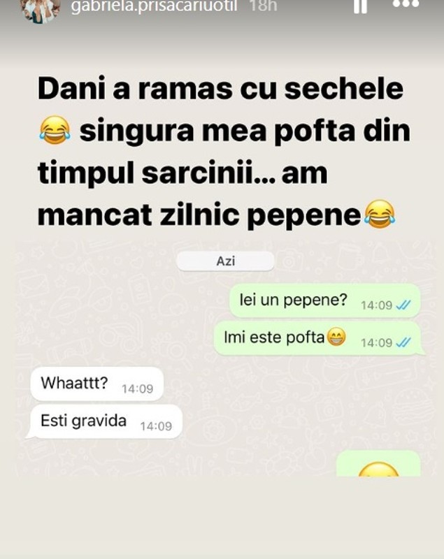 Reacția lui Dani Oțil după ce soția Gabriela Prisăcariu i-a spus ce pofte are: „Ce? Ești gravidă”