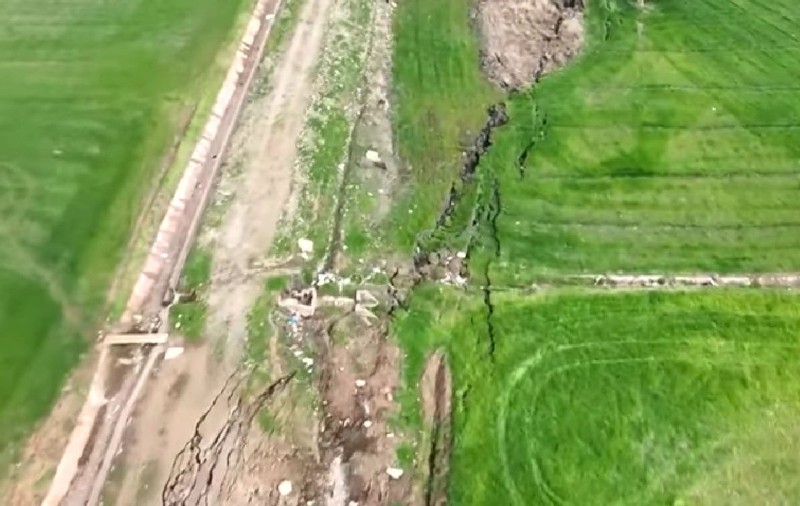 Falie uriașă după cutremurul din Turcia. Imagini surprinse din dronă în apropiere de epicentrul primului cutremur