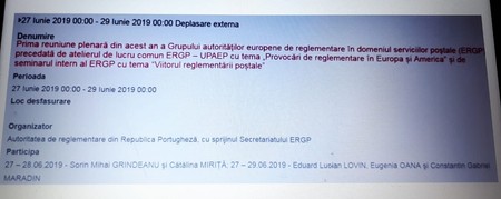 Detaliile deplasării efectuate de Sorin Grindeanu și Cătălina Miriță, din sistemul de comunicare internă al ANCOM