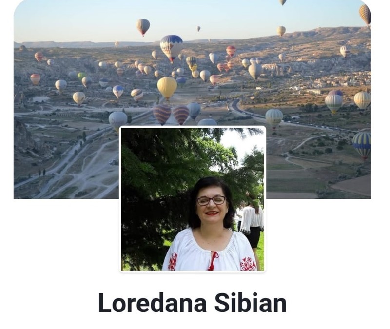 Loredana Sibian, șefa Serviciului Proiecte Edilitare, și-a pus baloanele din Cappadocia ca fotografie de copertă pe Facebook