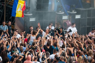 În mijlocul fanilor de la Untold, 2017 Foto: Hepta