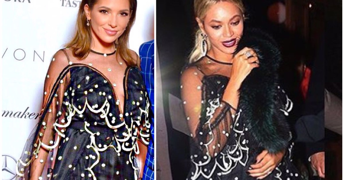 Celia, îmbrăcată la fel ca Beyonce la petrecerea Viva