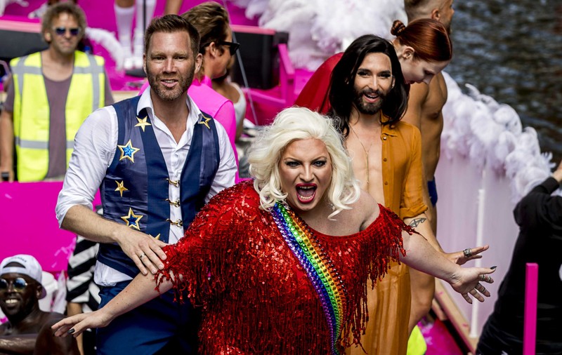 Conchita Wurst, prezență surpriză la Parada Gay din Amsterdam