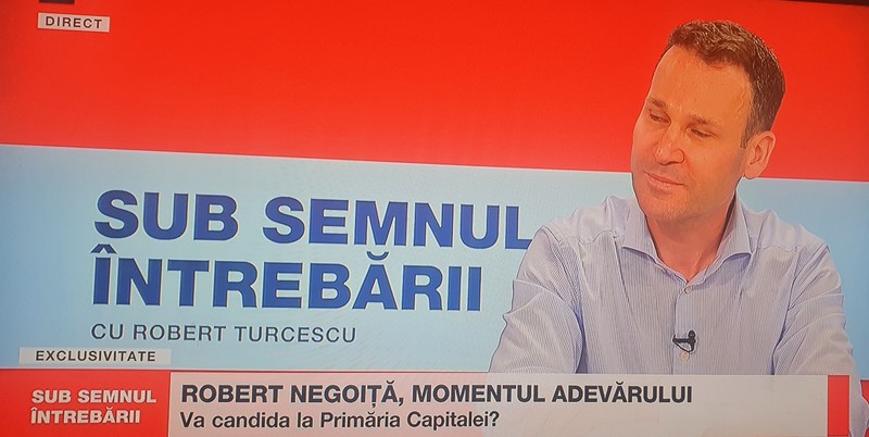 Negoiță, în emisiunea lui Turcescu de la B1