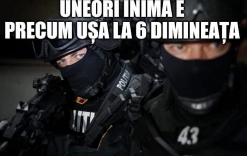 Ministerul de Interne, mesaj de Valentine’s Day: „Uneori, inima e precum ușa la 6 dimineața. Nu știe ce a lovit-o!”