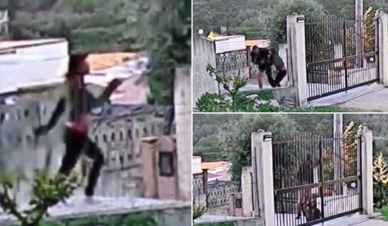 Aici a început practic crima, aici a fost înjunghiată lăcrămioara, în burtă. Foto: Captură video