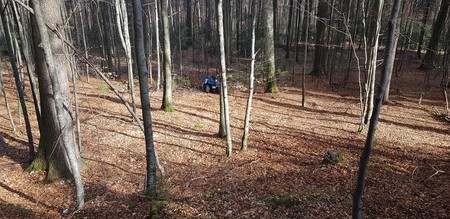 ATV-ul căzut în râpă FOTO: Facebook Salvamont Prahova