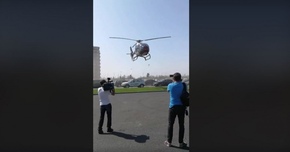 A venit cu elicopterul într-un club de fițe din Mamaia