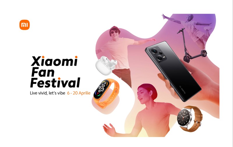 Primăvara intră în acțiune cu Xiaomi Fan Festival! Descoperă cele mai bune oferte pentru telefoane și alte produse Xiaomi
