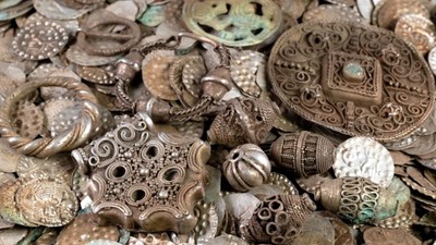 Comoara datează din Evul Mediu timpuriu. Fotoo Consiliul Administrativ al orașului Stockholm