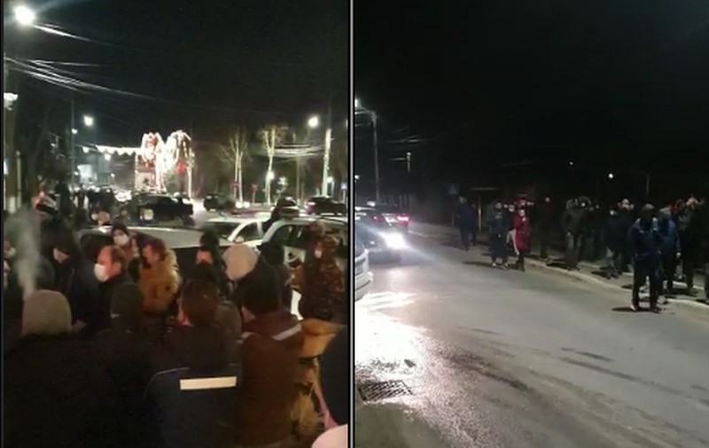 Protest în Bolintin Vale, după ce un localnic a murit lovit cu o piatră. Trupe speciale ale Poliției, mobilizate