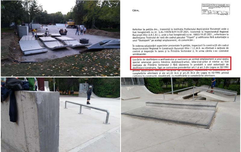 Primăria lui Negoiță, un nou șantier cu probleme: un amfiteatru de vară a fost transformat fără avize în skatepark. Reacția locuitorilor din zonă