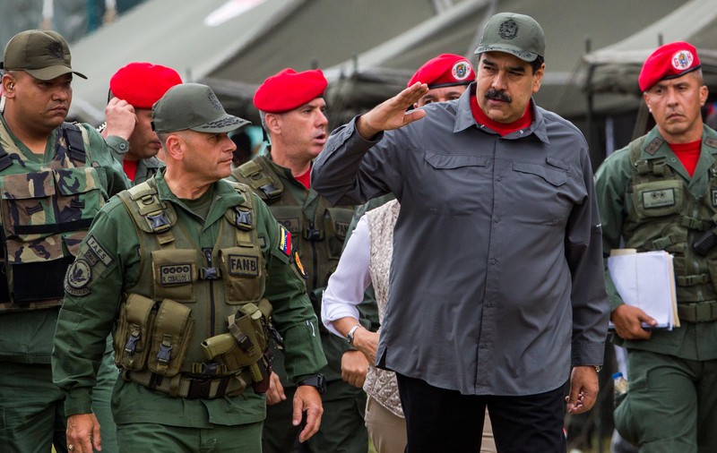 Forțele armate din Venezuela care îl mențin pe Nicolas Maduro la putere
