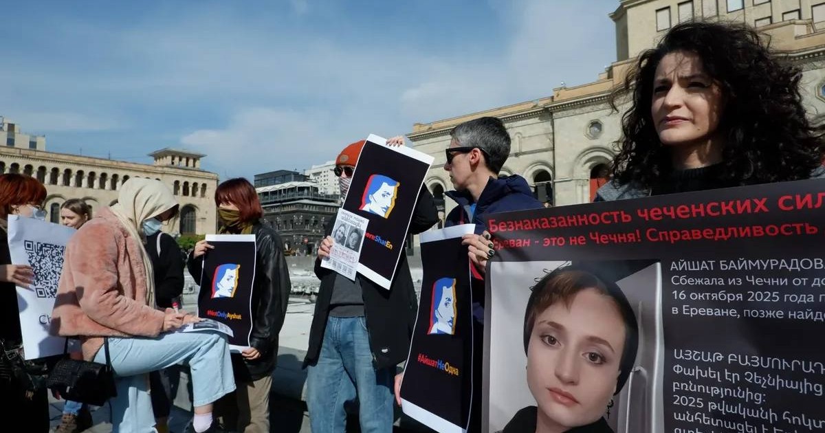 Erevan - activiști pentru drepturile omului denunță crimele nepedepsite comise în Cecenia Foto: X @ASTRA_PRESS