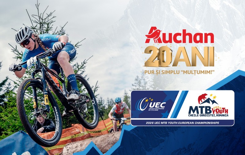 Auchan susține viitorii campioni ai ciclismului european la Cheile Grădiștei, gazda Campionatului European de MTB pentru Tineret