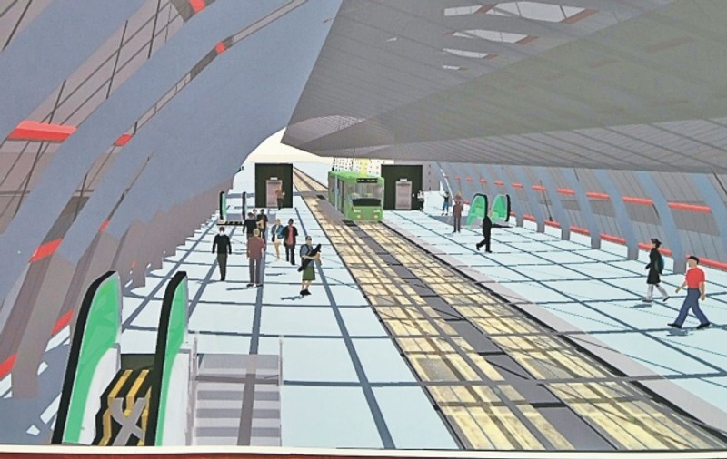 Foto | O singură stație pentru tramvai, tren și metrou, pe Podul Basarab