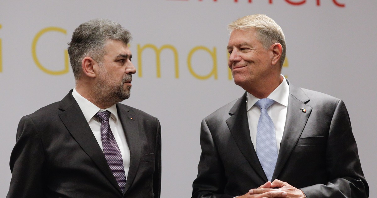 Marcel Ciolacu și Klaus Iohannis FOTO Inquam Photos / George Călin